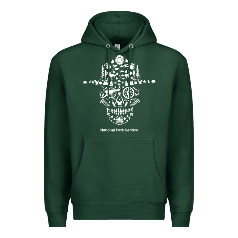 National Park Service, Skull Animals Hiking Camping Eliments T Shirt Premium Hoodie by linhVisuals | Teevron