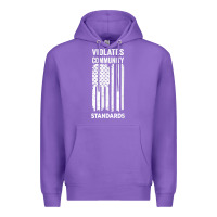 Purple violates community standards apparel community t shirt Premium Hoodie - linhVisuals