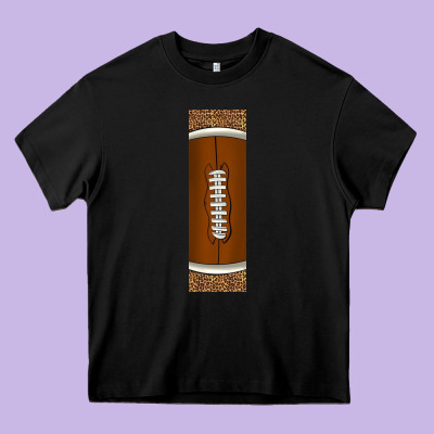 American Football With Leopard Pen Wraps Heavy Core Tee Designed By Bundleandbundleshop