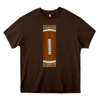 Chocolate Brown american football with leopard pen wraps Heavy Core Tee - BundleAndBundleShop