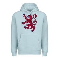 Blue Mist lion rampant of scotland, royal banner, royal arms, scottish pride Premium Hoodie - linhVisuals
