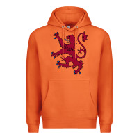 Carrot lion rampant of scotland, royal banner, royal arms, scottish pride Premium Hoodie - linhVisuals