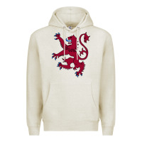 Oatmeal Heather lion rampant of scotland, royal banner, royal arms, scottish pride Premium Hoodie - linhVisuals