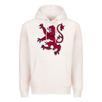 Pale Pink lion rampant of scotland, royal banner, royal arms, scottish pride Premium Hoodie - linhVisuals