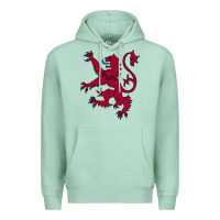 Seafoam lion rampant of scotland, royal banner, royal arms, scottish pride Premium Hoodie - linhVisuals