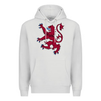 Dove Grey lion rampant of scotland, royal banner, royal arms, scottish pride Premium Hoodie - linhVisuals