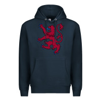 Navy lion rampant of scotland, royal banner, royal arms, scottish pride Premium Hoodie - linhVisuals
