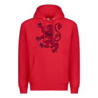 Red lion rampant of scotland, royal banner, royal arms, scottish pride Premium Hoodie - linhVisuals