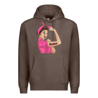 Coffee believe cancer awareness women gift Premium Hoodie - linhVisuals