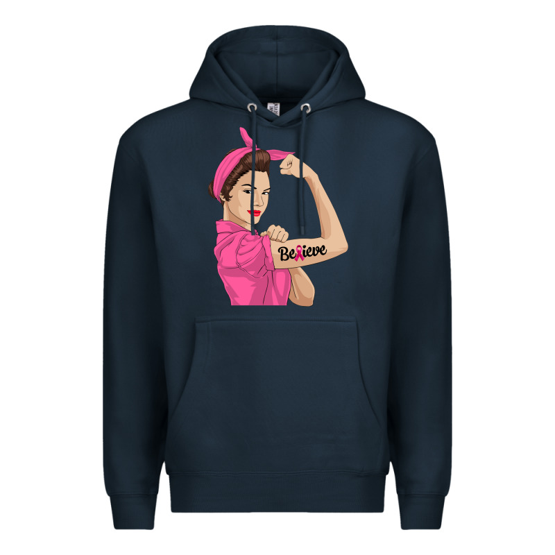 Believe Cancer Awareness Women Gift Premium Hoodie by linhVisuals | Teevron