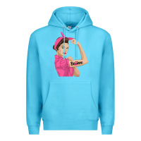 Ocean Blue believe cancer awareness women gift Premium Hoodie - linhVisuals
