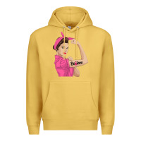 Antique Gold believe cancer awareness women gift Premium Hoodie - linhVisuals