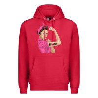 Cardinal believe cancer awareness women gift Premium Hoodie - linhVisuals