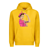Lemon believe cancer awareness women gift Premium Hoodie - linhVisuals
