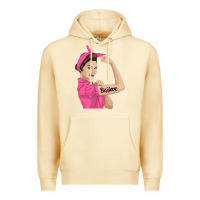 Pina Colada believe cancer awareness women gift Premium Hoodie - linhVisuals