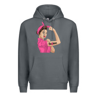 Rock believe cancer awareness women gift Premium Hoodie - linhVisuals