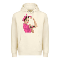Sandshell believe cancer awareness women gift Premium Hoodie - linhVisuals