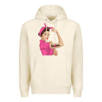 Tofu believe cancer awareness women gift Premium Hoodie - linhVisuals