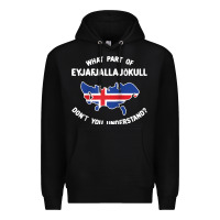 Black what part of eyjafjallajökull don't you understand raglan baseball te Premium Hoodie - linhVisuals