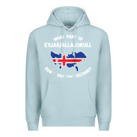 Blue Mist what part of eyjafjallajökull don't you understand raglan baseball te Premium Hoodie - linhVisuals
