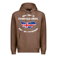 Chestnut what part of eyjafjallajökull don't you understand raglan baseball te Premium Hoodie - linhVisuals