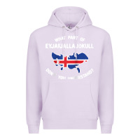 Lilac what part of eyjafjallajökull don't you understand raglan baseball te Premium Hoodie - linhVisuals