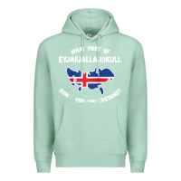 Seafoam what part of eyjafjallajökull don't you understand raglan baseball te Premium Hoodie - linhVisuals