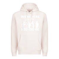 Pale Pink we're here for the foursome funny sarcasm golf lover golfer t shirt Premium Hoodie - linhVisuals