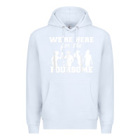 White we're here for the foursome funny sarcasm golf lover golfer t shirt Premium Hoodie - linhVisuals