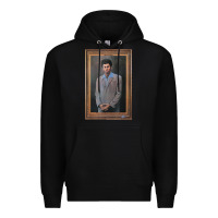 Black seinfeld the kramer portrait t shirt Premium Hoodie - linhVisuals