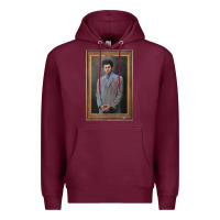 Burgundy seinfeld the kramer portrait t shirt Premium Hoodie - linhVisuals