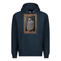 Navy seinfeld the kramer portrait t shirt Premium Hoodie - linhVisuals