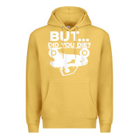 Antique Gold mens but did you die atv four wheeler funny quad biker rider t shirt Premium Hoodie - linhVisuals