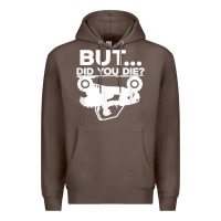 Coffee mens but did you die atv four wheeler funny quad biker rider t shirt Premium Hoodie - linhVisuals