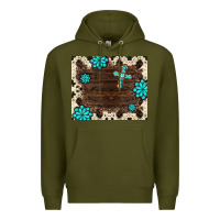 Army Green gemstone cross mousepad Premium Hoodie - BarkalooDesign