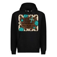 Black gemstone cross mousepad Premium Hoodie - BarkalooDesign