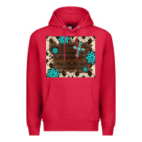 Cardinal gemstone cross mousepad Premium Hoodie - BarkalooDesign