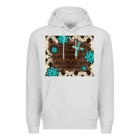 Dove Grey gemstone cross mousepad Premium Hoodie - BarkalooDesign
