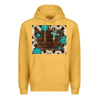 Mustard gemstone cross mousepad Premium Hoodie - BarkalooDesign