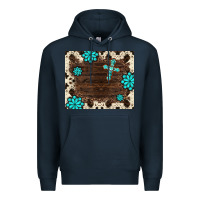 Navy gemstone cross mousepad Premium Hoodie - BarkalooDesign