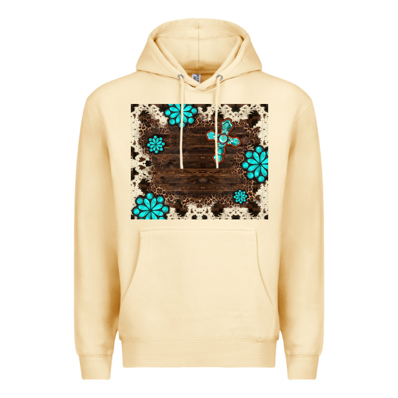Gemstone Cross Mousepad Premium Hoodie by BarkalooDesign | Teevron