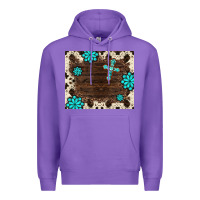 Purple gemstone cross mousepad Premium Hoodie - BarkalooDesign