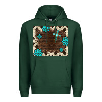 Sports Green gemstone cross mousepad Premium Hoodie - BarkalooDesign