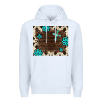 White gemstone cross mousepad Premium Hoodie - BarkalooDesign