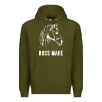 Army Green womens boss mare horseback riding equestrians men horse women gift v n Premium Hoodie - linhVisuals