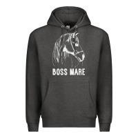 Charcoal Heather womens boss mare horseback riding equestrians men horse women gift v n Premium Hoodie - linhVisuals