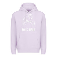 Lilac womens boss mare horseback riding equestrians men horse women gift v n Premium Hoodie - linhVisuals