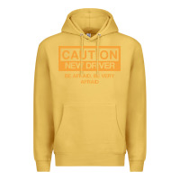 Antique Gold caution new student driver funny Premium Hoodie - linhVisuals