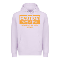 Lilac caution new student driver funny Premium Hoodie - linhVisuals