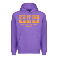 Purple caution new student driver funny Premium Hoodie - linhVisuals